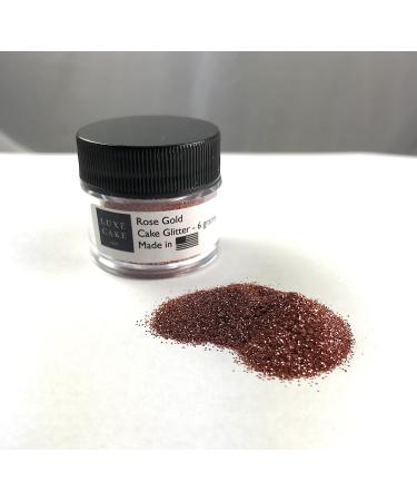 Luxury Cake Glitter, 6 grams, USA Made (Rose Gold)