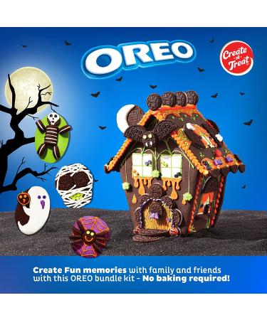 Oreo Halloween Gingerbread House Kit - Haunted House Cookie Decorating Craft - 2 in 1 Bundle with Candy and Icing - Create A Treat E-Z Build Halloween Craft 41.4 Oz - Buy Online on SooperMarket.com