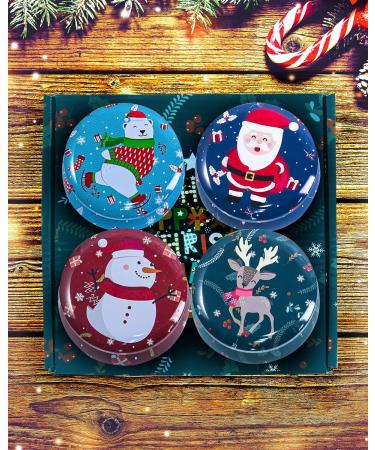 Fragrance Candles Christmas Gift Set for Women - 4 Aromatherapy Natural Soy Wax Candles (Lavender Vanilla Orange Rose) - Perfect Birthday & Holiday Home Fragrance - Buy Online on SooperMarket.com