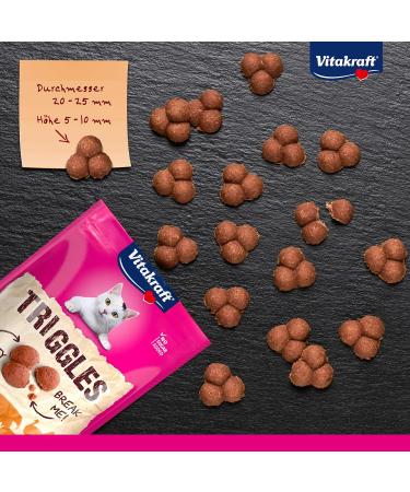 Vita Power Triggles Cat Snack - Turkey Portionable Treats for Reward & Training No Added Sugar (40g Pack) - Buy Online on SooperMarket.com