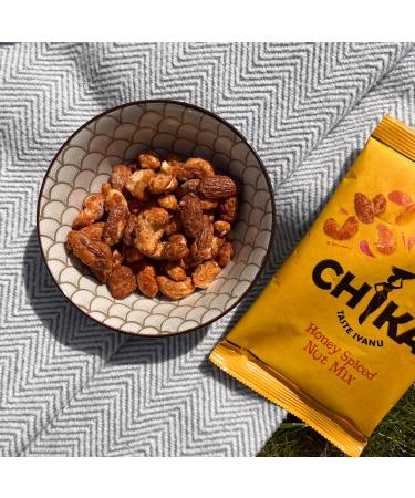 CHIKA'S - Nuts & Plantain Taster Box - 12 x 35g Bags - Smoked Almonds Nut Mix Cashews & Plantains - Buy Online on SooperMarket.com