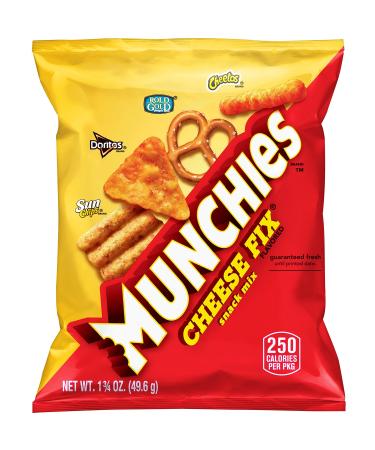 Munchies Snack Mix Cheese Fix Flavored 0.875 Ounce (Pack of  64)