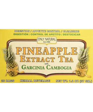Only Natural Tea Pineapple Extract & Garcinia Cambogia Tea Bags - 20 Count - Buy Online on SooperMarket.com