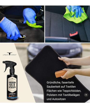 Car Interior Cleaner & Premium Leather Balm Set | 500ml Car Cleaner + 250ml Leather Care - Urban Forest - Buy Online on SooperMarket.com