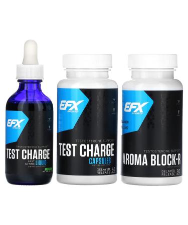 EFX Test Charge Kit - 3 Bottles | Boost Testosterone & Performance - Buy Online on SooperMarket.com