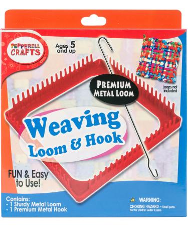 Pepperell Metal Loom & Hook Set  Azalea Pink Red