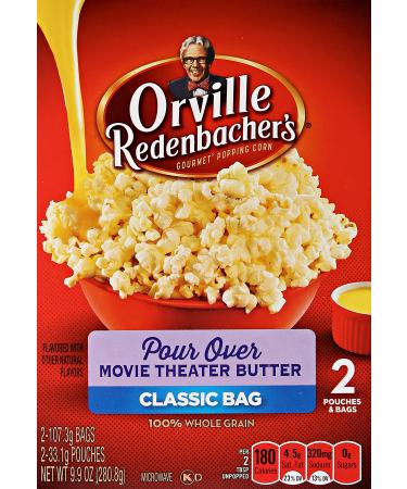 orville redenbacher's Pour Over Movie Theater Butter Microwave Popcorn, 9.9 oz