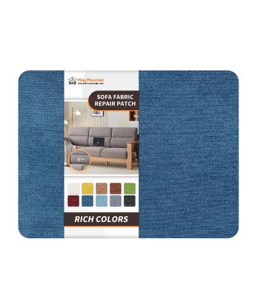 Velvet Repair Patch 8x11Sofa Fabric Repair Patch  Self-Adhesive Velvet Fabric Patch for Sofa Cushion Fabric Repair(Dark Blue)