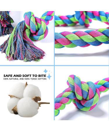 Aitmexcn Indestructible Dog Rope Toy - 37 Inch Tough 5 Knots Chew Toy for Large and Medium Dogs - Buy Online on SooperMarket.com