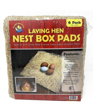 Cackle Hatchery Laying Hen Nest Box Pads - 13x13 (6 Pack) | Premium Quality - Buy Online on SooperMarket.com