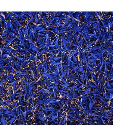 Pure Blue Cornflower Petals - Dried Grown in Germany - Natural Grown Herbal Flowers for for Homemade Lattes Tea Blends Bath Salts Gifts Crafts (Centaurea cyanus) - Buy Online on SooperMarket.com