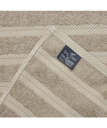 Luxurious 100% Pure Cotton 2 Piece Bath Sheet Set - 35 x 68 in Taupe - Buy Online on SooperMarket.com