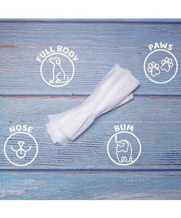 Floofs Wet Wipes for Dogs & Cats | 100 Perfume-Free Antibacterial Hypoallergenic Cleaning Towels | 15x20cm | Ideal Dog Wipes for Sensitive Skin - Buy Online on SooperMarket.com