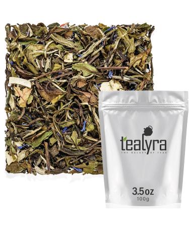 Tealyra - White Coconut Cream - Premium White Tea with Coconut Chips Blend - Loose Leaf Tea - High in Antioxidants - Caffeine Level Low - All Natural Ingredients - 100g (3.5-ounce) 3.5 Ounce (Pack of 1)