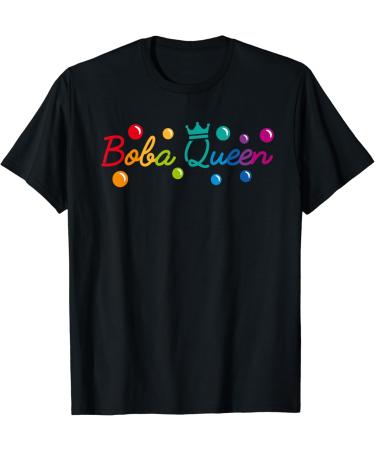Bubble Tea Tapioca Pearls Milk Tea Boba Queen T-Shirt