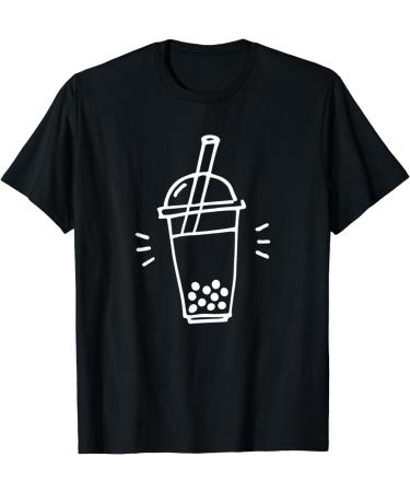 Bubble Tea Drawing Milk Tea Boba Run T-Shirt