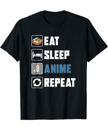 Kawaii Ramen Noodles Eat Sleep Anime Repeat Manga Anime T-Shirt
