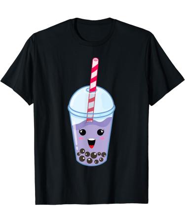 Kawaii Boba Milk Tea | Cute Blueberry Bubble Tea Lover Gift T-Shirt