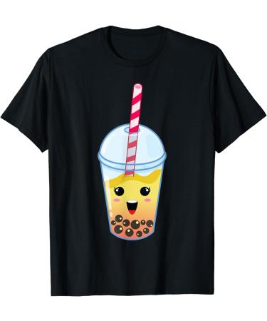 Kawaii Boba Milk Tea | Cute Passion Fruit Bubble Tea Lover T-Shirt