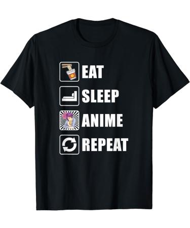 Ramen Noodles Kawaii Eat Sleep Anime Repeat Japanese Anime T-Shirt