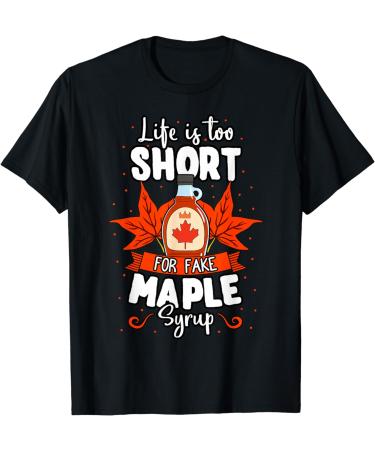 Maple Syrup Sweet Pancake Canada Breakfast Love T-Shirt