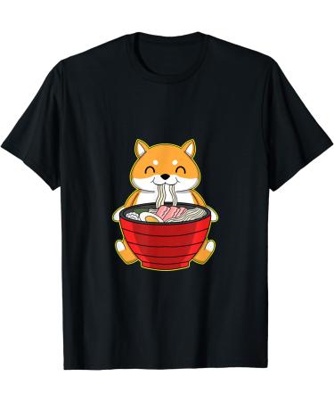 fox ramen kawaii foxes Japanese noodles T-Shirt