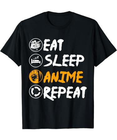 Japan Ramen Noodles Kawaii Eat Sleep Anime Repeat Anime T-Shirt