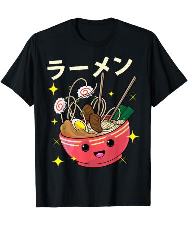 Ramen Bowl Chopstick Japanese Noodle Soup Kawaii Anime Otaku T-Shirt