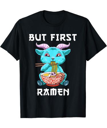 But First Ramen Baphomet Noodle Soup T-Shirt