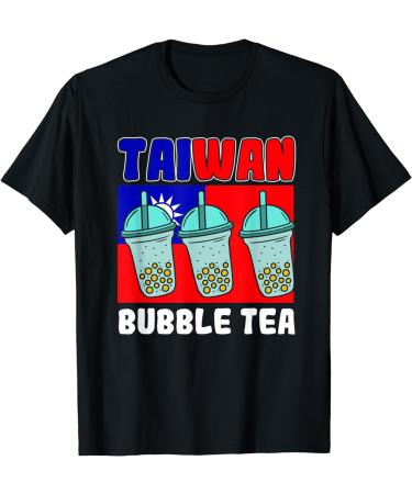 Mens Taiwan Bubble Tea Boba Tea Bubble Milk Tea T-Shirt