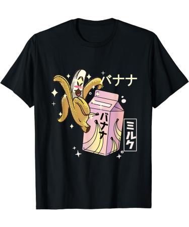 BANANA MILK CARTON FUNNY RETRO 90s KAWAII T-Shirt
