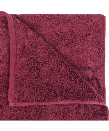 BC BARE COTTON Luxury Hotel & Spa Turkish Cotton Oversized Bath Sheet - Cranberry (40x80 inches, Set of 1) - Buy Online on SooperMarket.com