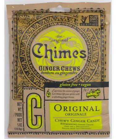 Chimes Original Ginger Chews 141.8 Gram (Pack of 4)