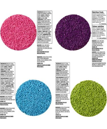 Wilton Rainbow Jimmies Sprinkles 8-Piece Dessert Decorating Set - Colorful Decorative Toppings for Cakes, Cupcakes, and Cookies - Buy Online on SooperMarket.com