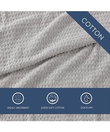 Tommy Bahama Northern Pacific Grey Washcloth Set - 12 Piece Highly Absorbent Cotton Bathroom Decor | Low Linting & Fade Resistant - Buy Online on SooperMarket.com