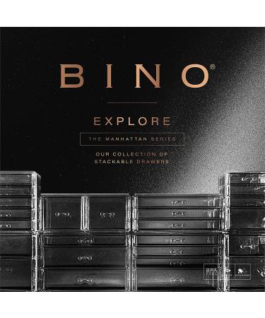BINO Manhattan Acrylic Makeup Organizer - 5 Drawers | Clear Beauty Storage for Cosmetics, Jewelry & Vanity Accessories - Buy Online on SooperMarket.com