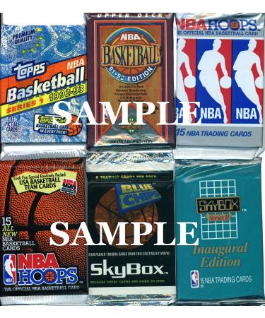 200 Vintage NBA Basketball Cards in Old Sealed Wax Packs - Perfect for New Collectors