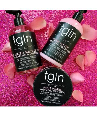 tgin Rose Water Hydrating Shampoo - Sulfate-Free for Curls, Waves & Protective Styles - Buy Online on SooperMarket.com