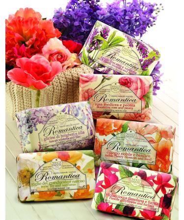 Nesti Dante Romantica Passional Natural Soap - Fiesole Gillyflower & Fuchsia 8.8oz | International Shipping Available - Buy Online on SooperMarket.com