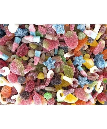 Super Sweets Premium Vegan Fizzy and Sour Jelly Sweet Assortment 1kg. A Mix of The Best Vegan Fizzy and Sour Jelly Sweets Specially Selected by Super Sweets - Buy Online on SooperMarket.com