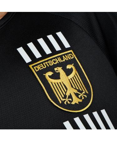 Buy De Fanshop Germany Jersey 2024 for Kids & Young Men | Black Football Shirt Set with Custom Name | Perfect Original Gift - Buy Online on SooperMarket.com