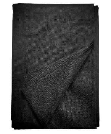 Fusible Interfacing 39 inches x 2.2 Yards(1m x2m) Interfacing for Sewing Cover The Needlepoint Stitches on The Back of Stitch and Zip Projects Fused Beautifully with The Iron Black-MediumWeight
