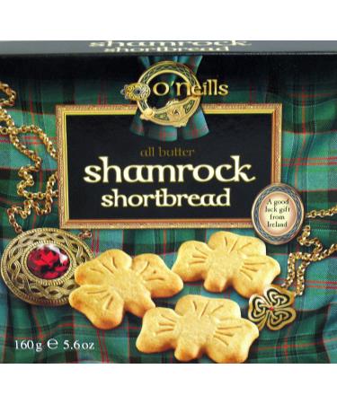 O'Neills Shamrock Shortbread Cookies, 5.6 Ounce 5.6 Ounce (Pack of 1)