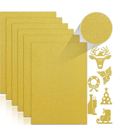 Twavang 24 Sheets Gold Glitter Cardstock Paper  A4 Premium Sparkly Paper for Scrapbook  DIY Projects  Party Decoration  Gift Box Wrapping 250GSM/92lb
