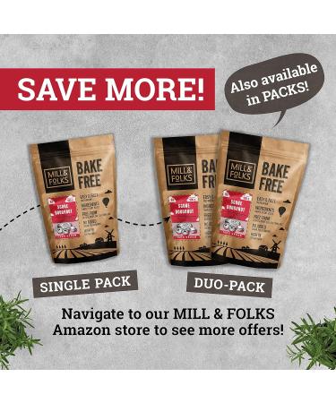 Mill & Folks Bake-Free Scone - Doughnut Flour Mixture 2x900g | Vegan & Gluten-free - Buy Online on SooperMarket.com