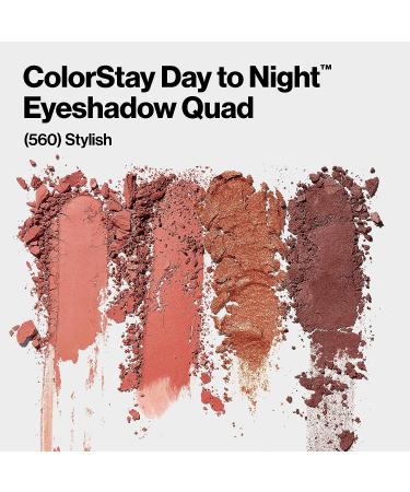 Revlon ColorStay Day to Night Eyeshadow Quad - 560 Stylish 0.16 oz - Buy Online on SooperMarket.com
