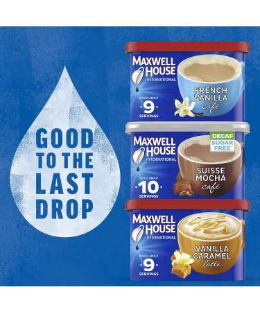 Maxwell House International French Vanilla Instant Coffee Beverage Mix - 4 Pack (8.4 oz Canisters) - Buy Online on SooperMarket.com
