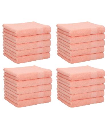 Betz 20 Piece Face Cloth Set Neapel 100% Cotton 20 Face Cloths Size 30 x 30 cm color apricot