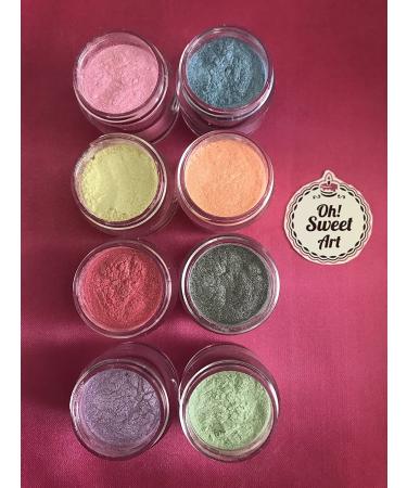 SPARKLE II Luster Dust SET - 8 Colors, 4g Each - Gluten-Free Pearl Dust by Oh! Sweet Art Corp - Buy Online on SooperMarket.com