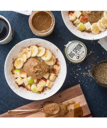 Big Spoon Roasters Maple Cinnamon Peanut & Pecan Butter - Organic Low Sugar Creamy Nut Butter - Keto Vegan Palm Free - 13 oz - Buy Online on SooperMarket.com